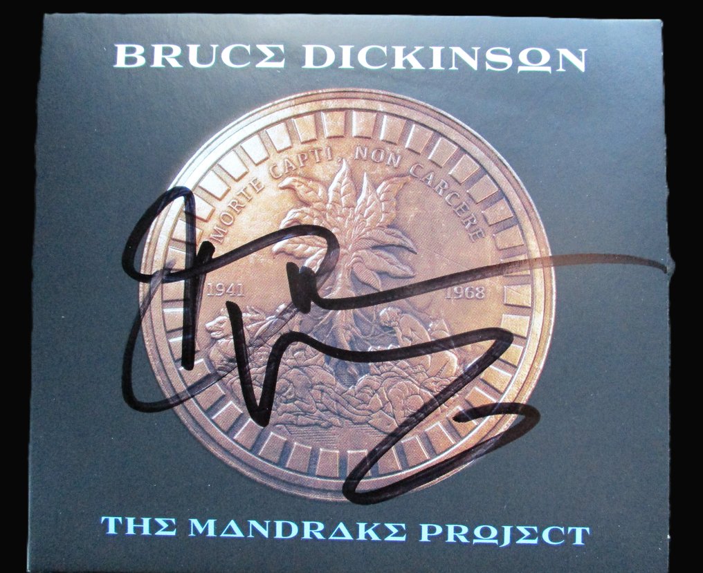 Bruce Dickinson, Iron Maiden, - Cd, The Mandrake Project - Tyskland promotionssigneringssession - 2024 - Håndunderskrevet personligt #1.0