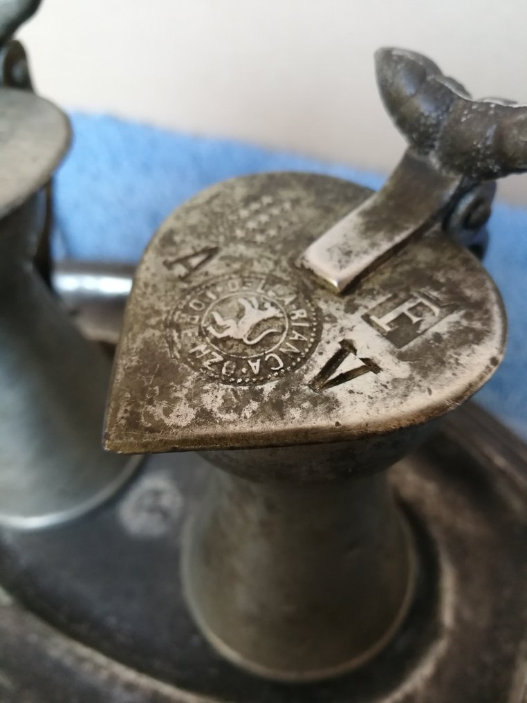 Juego de vinagrera y aceitera - peltro #3.2