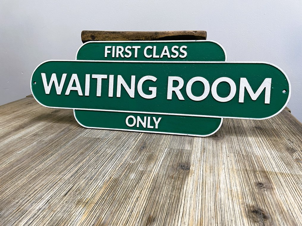 Spoorwegen - First Class - Waiting room - Placca a muro - Ghisa #4.3