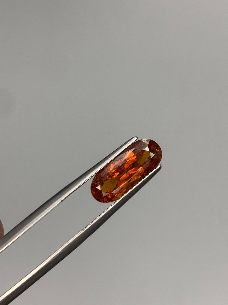 没有保留价 - 1 pcs  橙色 红榴石  - 3.68 ct - 国际有色宝石协会（ICA GemLab） #1.0