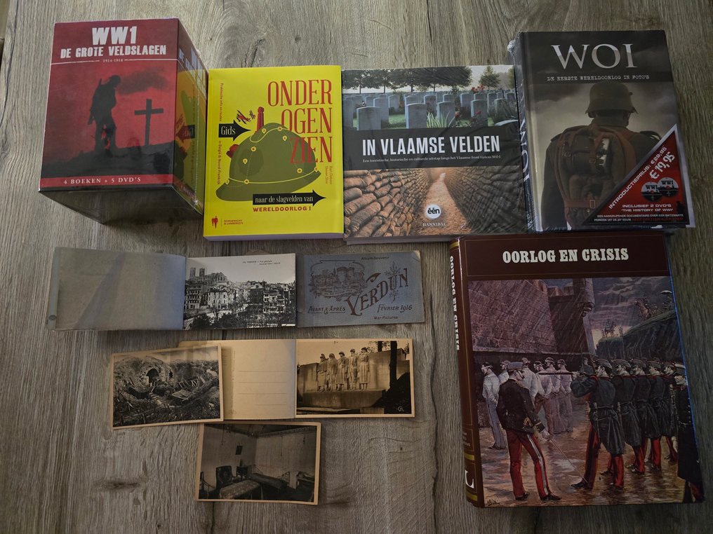 43 ansichtkaarten + 8 boeken + 5 DVD's - WO I -de grote veldslagen - 1916 #1.0