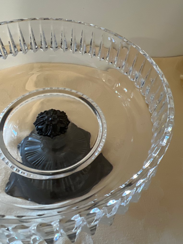 Centrepiece  - Crystal, Peltro - Crystal base in pewter #4.3