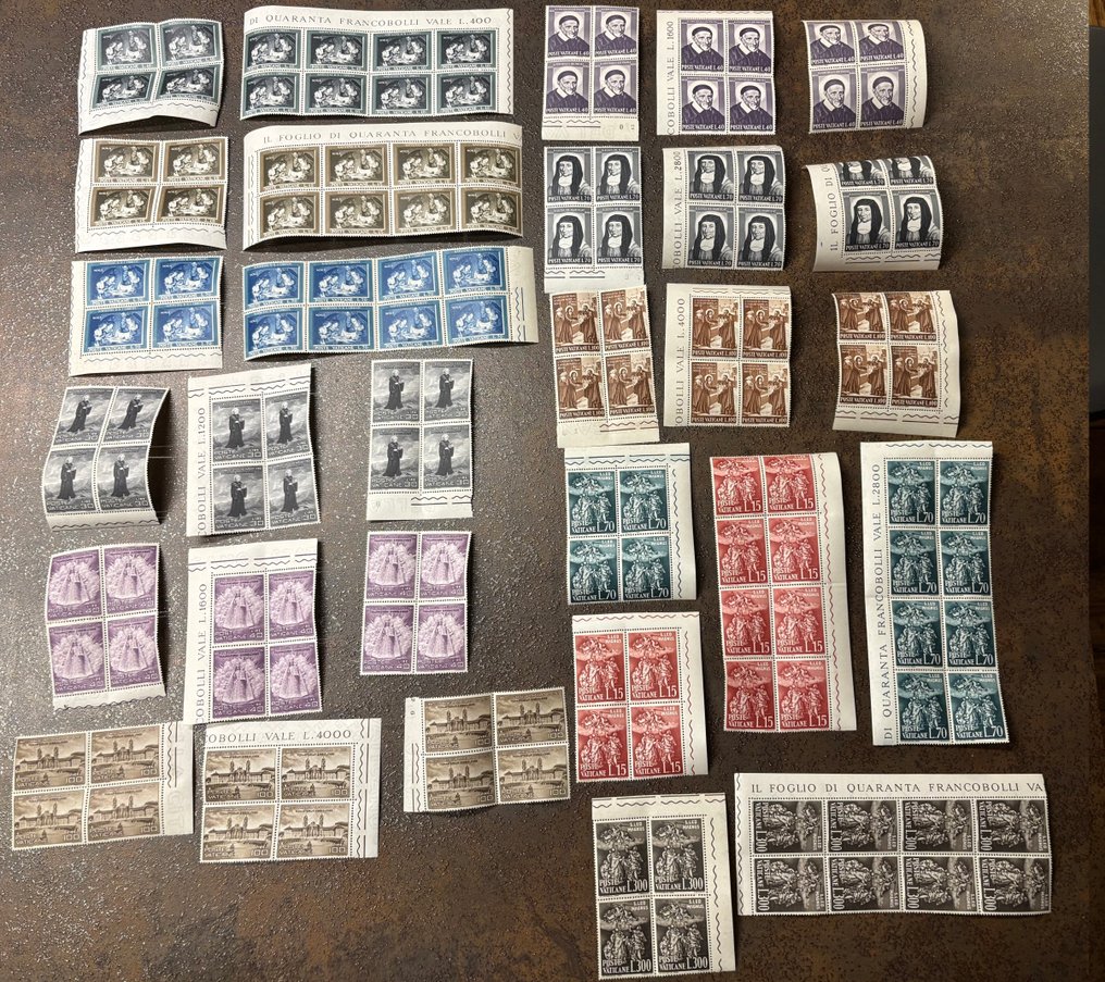 梵蒂冈城 1958/1963 - 教皇约翰二十三世任期收藏，以多行诗和块状形式 #4.3