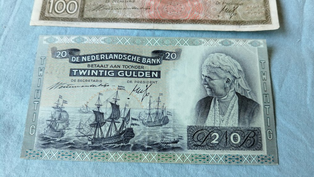 Ολλανδία. - 20 and 100 Gulden - 1939/1940  (χωρίς τιμή ασφαλείας) #2.1