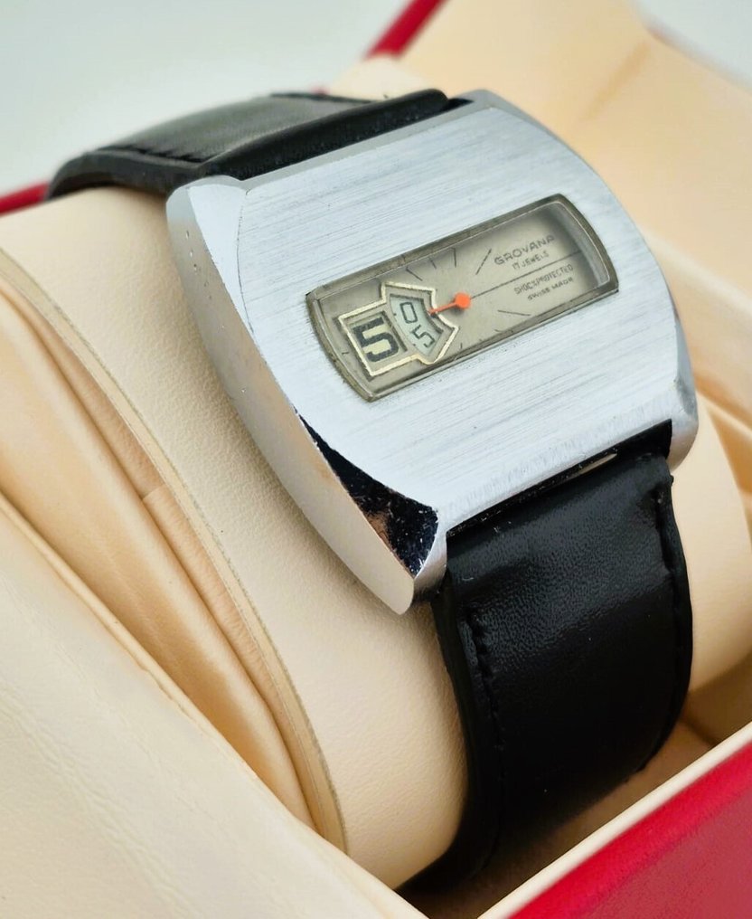 Grovana - Ingen mindstepris - Vintage Digital Jump Hour - Mænd - 1970-1979 #3.2