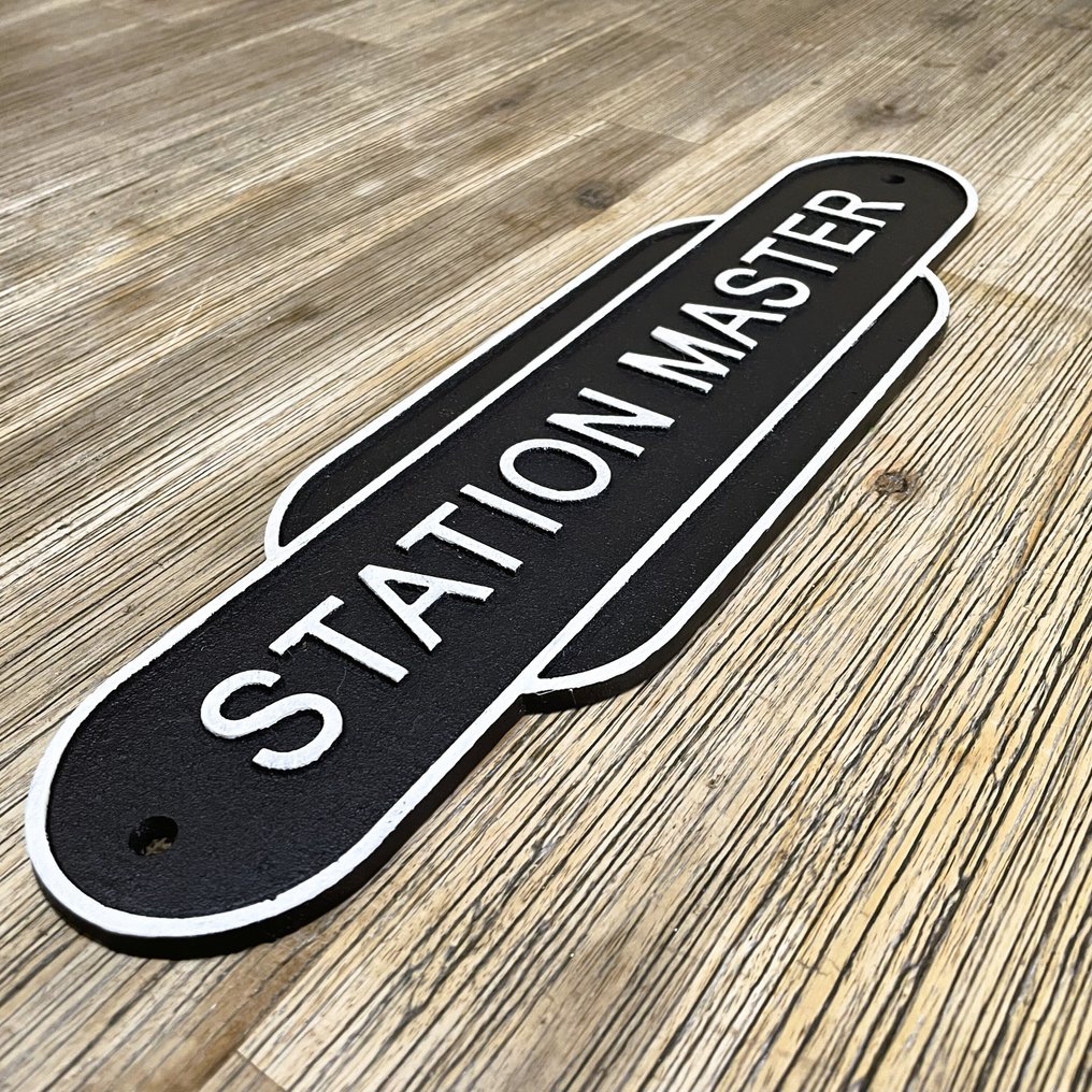 Spoorwegen - Stationschef - Placca a muro - Ghisa #4.3