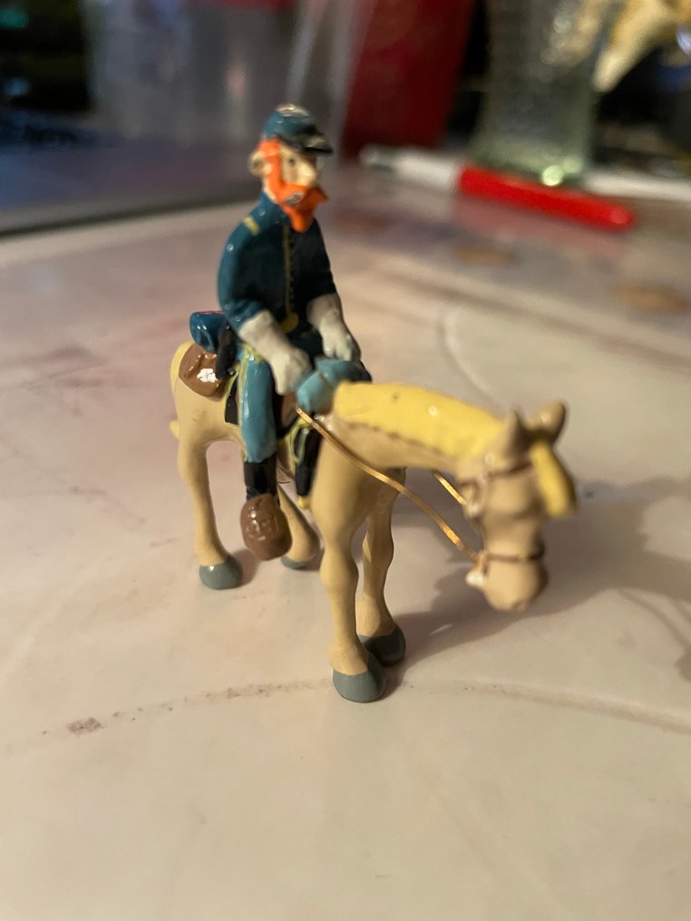 Decotoys - Statuetă, CAPITAIN STARK À CHEVAL REF.200015 - 5 cm - Plumb - 2000 #2.1