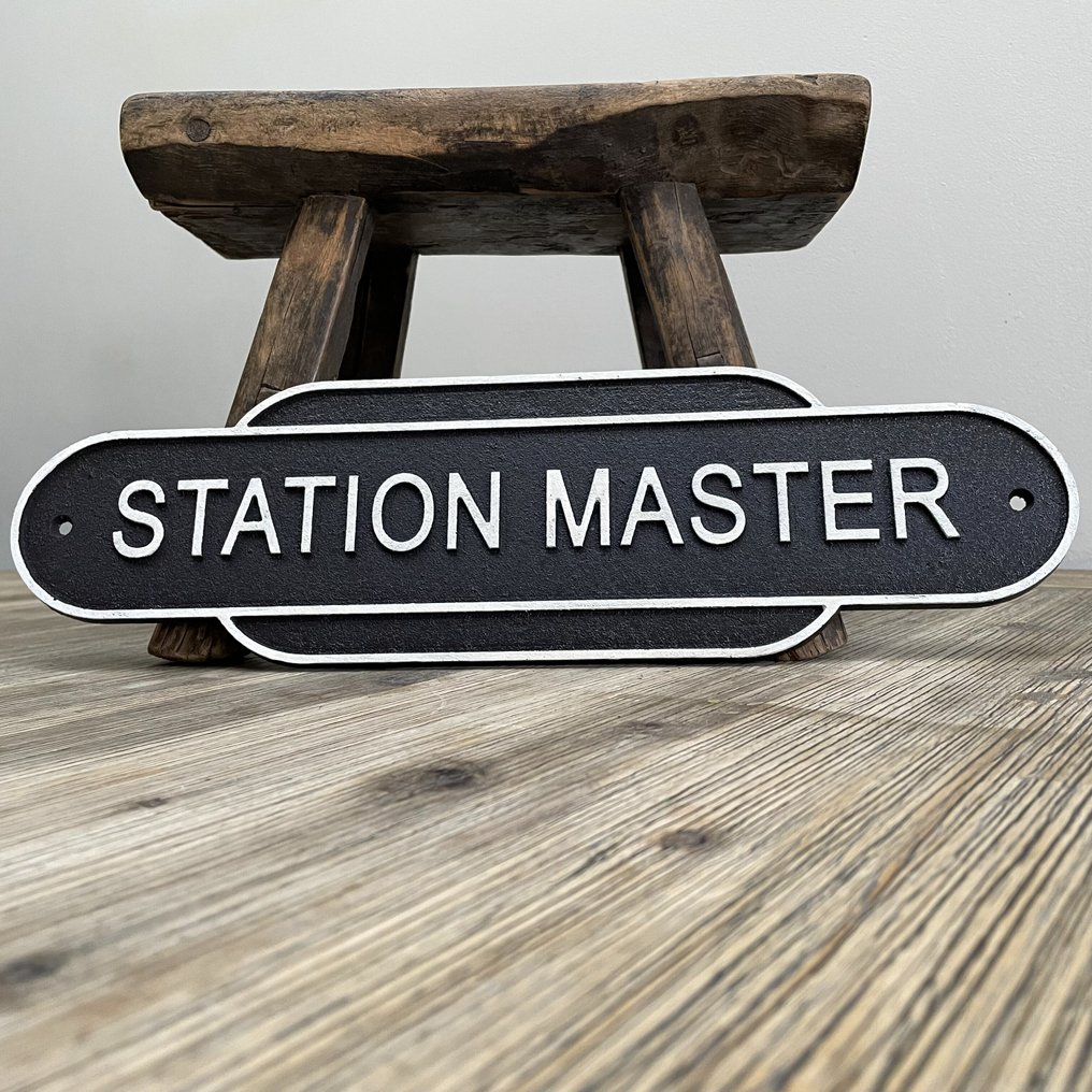 Spoorwegen - Stationschef - Placca a muro - Ghisa #2.1