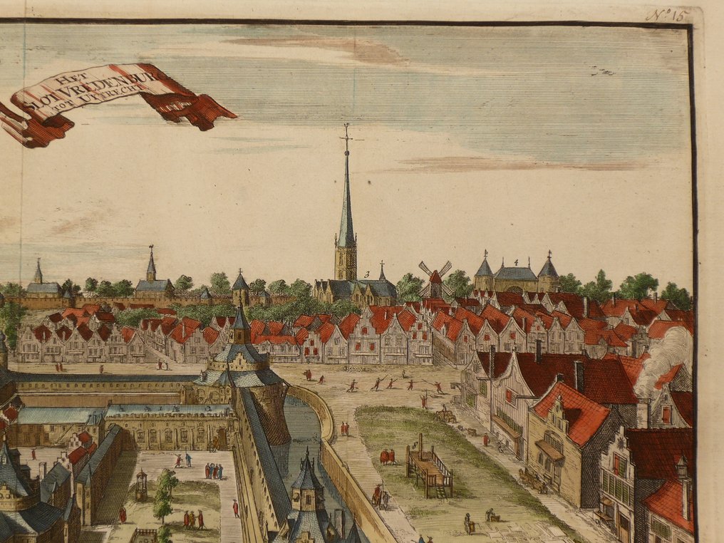 荷兰 - Utrecht; C. Decker - Het slot Vredenburg tot Utrecht - 1681-1700 #3.2