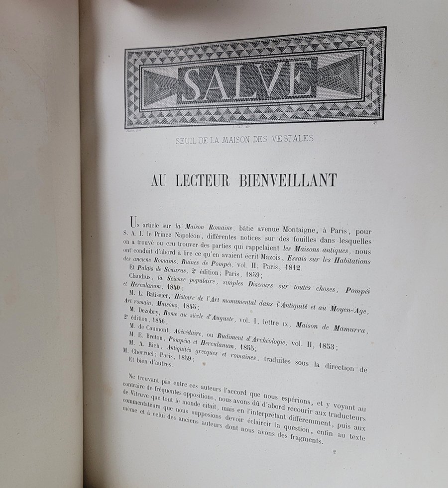 M. L. Callandreau - Essai sur la Maison Romaine à ses différentes époques - 1862 #3.2