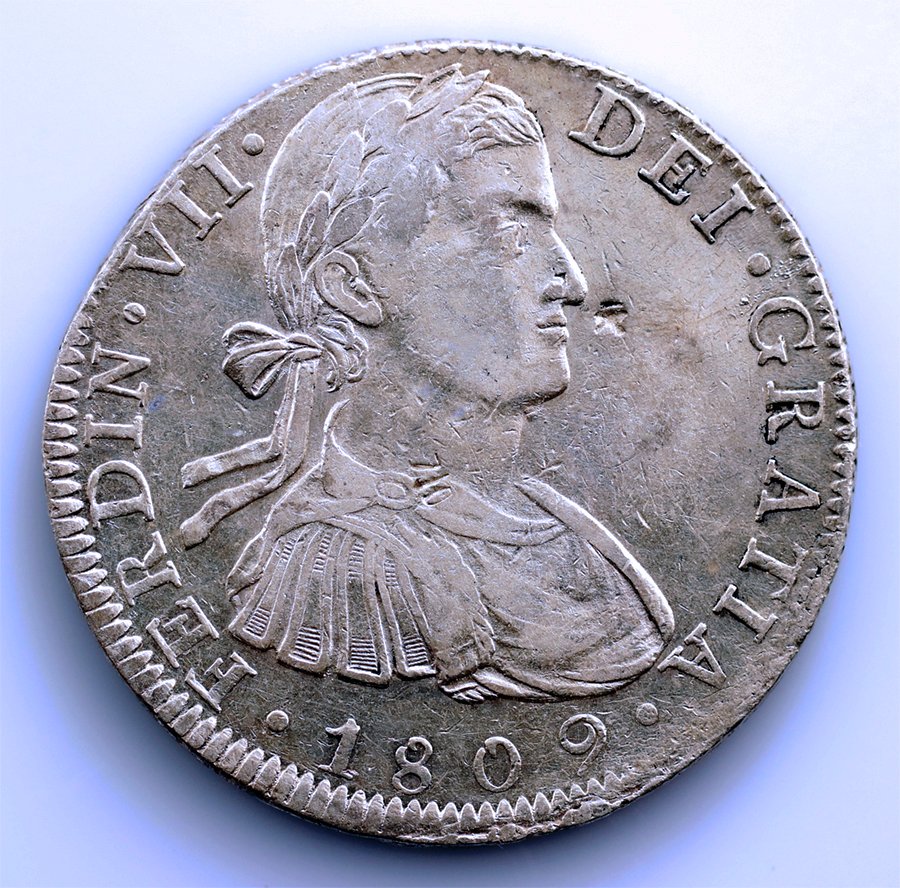 Spanien. Fernando VII. 8 Reales 1809 TH. México #1.0