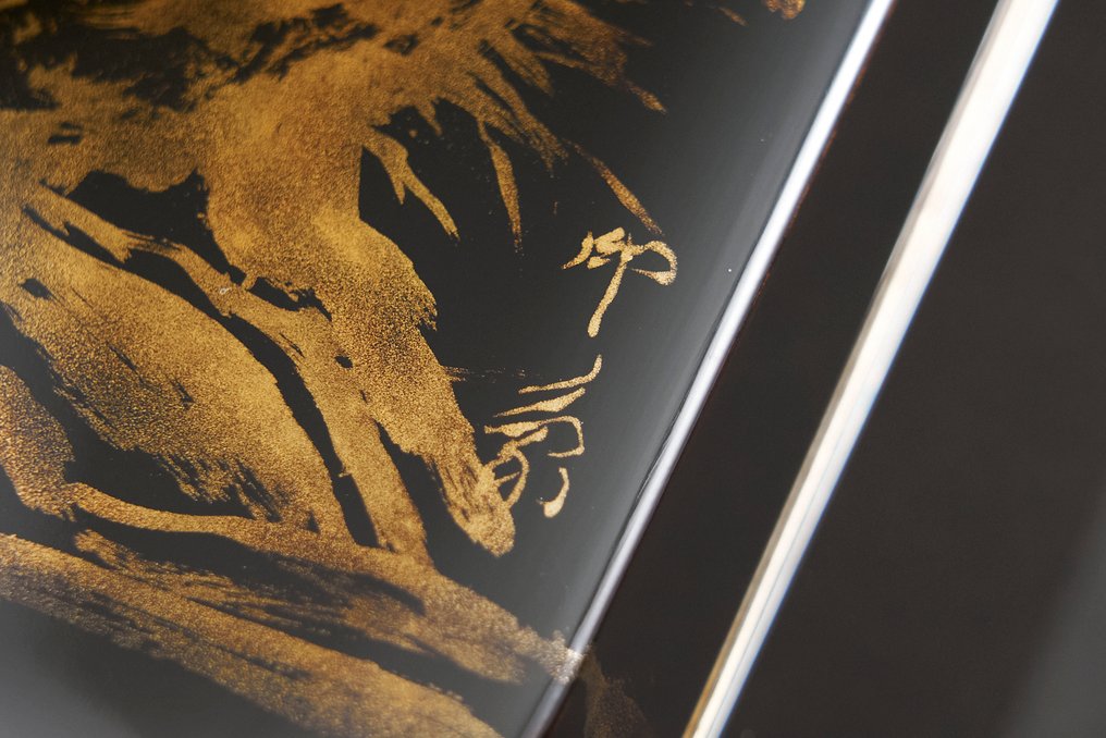 盒 - 带有景观抹漆和诗意题词的文件盒——由堂本印象（Domoto Insho）绘制 #4.3