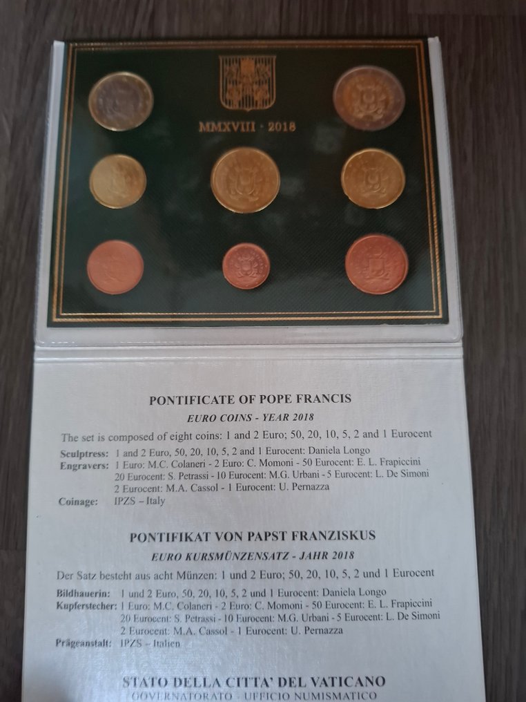 Vaticaan. Year Set (BU) 2018 (Zonder minimumprijs) #1.0