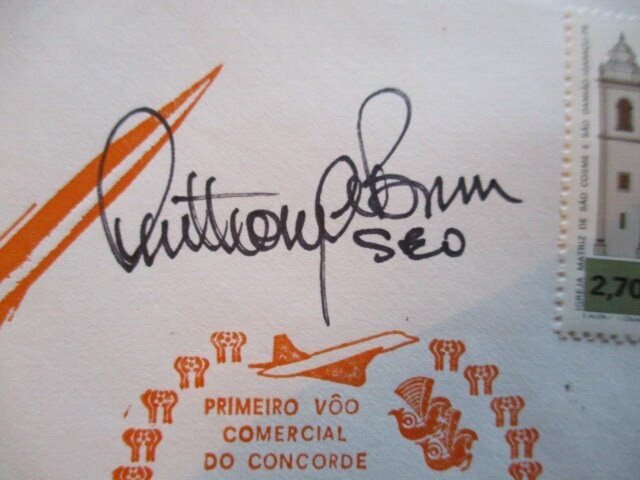 Air France 法航 - 协和号首飞（带签名的原始随行信封） - 1970-1980 - 康科德首次飞行通知 #1.0