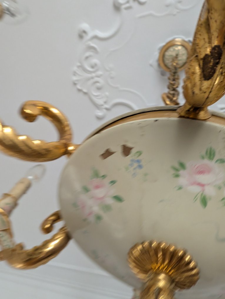 Πολυέλαιος - Μπρούντζος - Ζωγραφική, χρυσή επίστρωση #4.3