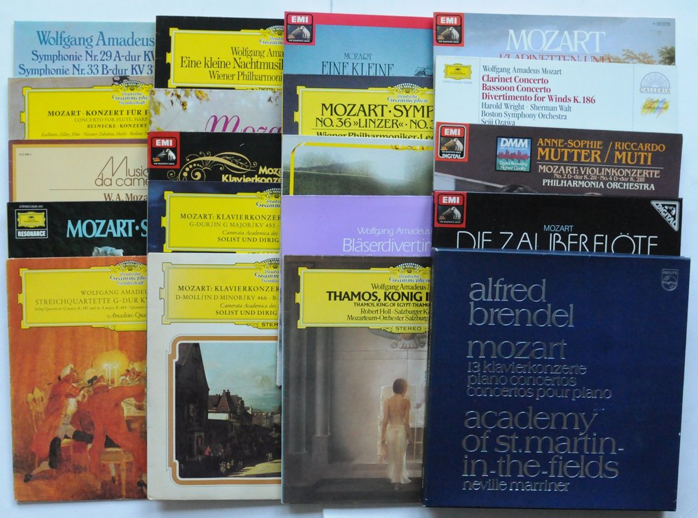 W.A. Mozart - Collection of 18 LPs and 2 boxed sets - LP-album (flere elementer) - 1964 #1.0
