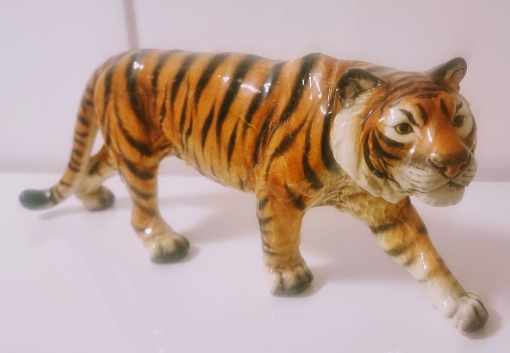 Goebel - Γλυπτό, Tiger - 48 cm - Πορσελάνη - 1980 #1.0