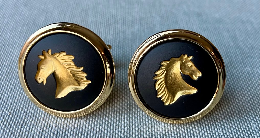 Wedgwood - 金属, Gold-plated - 袖扣 - 马 #2.1