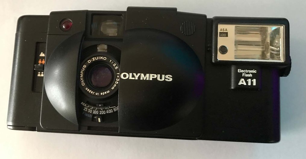 Olympus XA-2 met A11 flitser met Etui | Câmera analógica #2.1