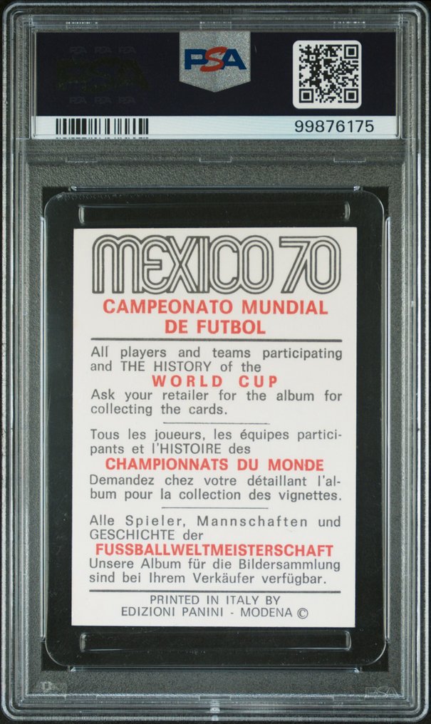 1970 Panini Mexico 70 World Cup Pelé International Edition - PSA 5 Graded card #1.0