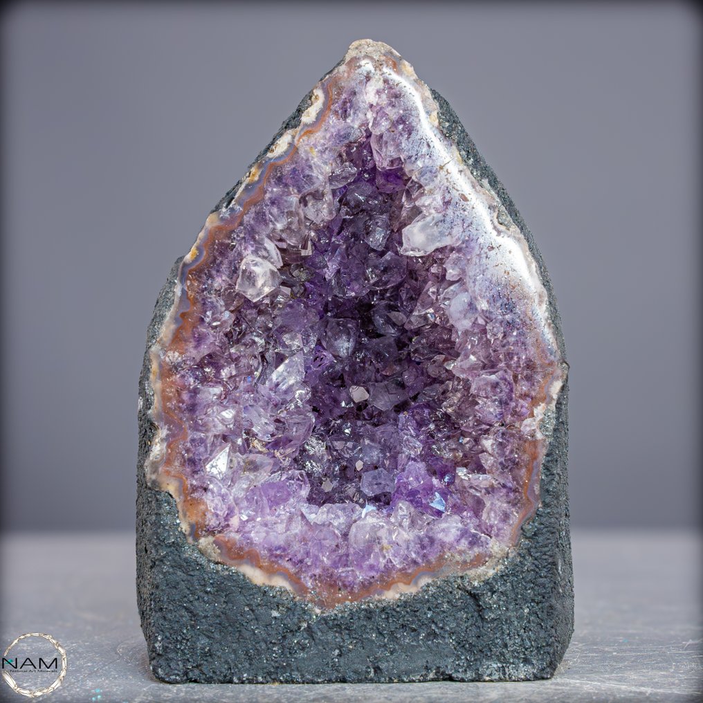 天然紫水晶簇 MIT强烈紫色晶体结构- 1063.14 g #1.0