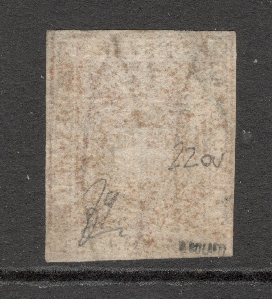 Antikke Italienske Stater - Toscana 1860 - Tredje udsendelse: 80c Bistro Carnicino - Uden reservationspris - Sassone n.22a #1.0