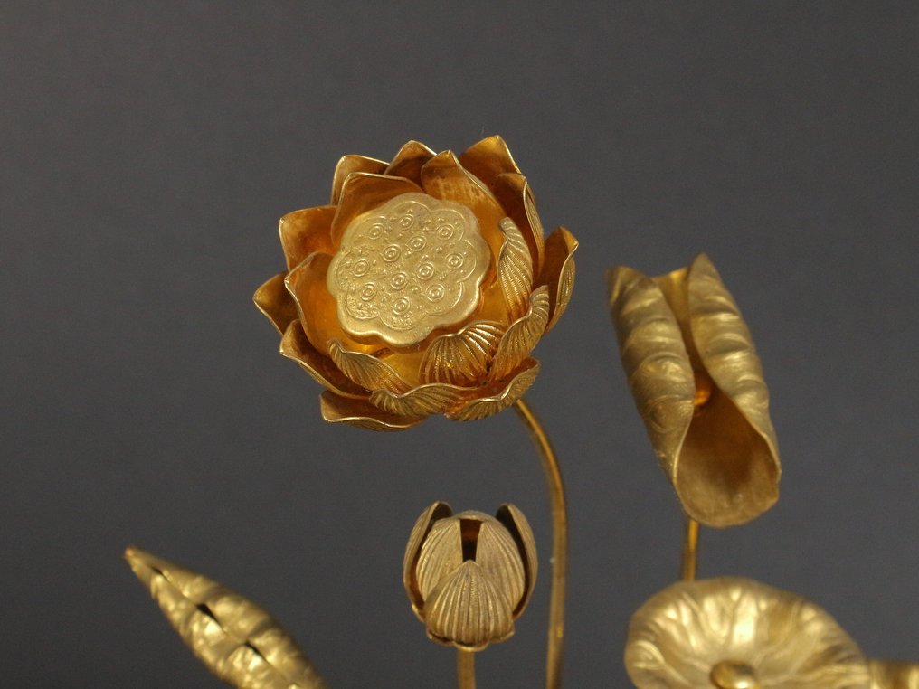 Dekoratív dísz - Jyoka Purification Lotus Pair - (Nincs minimális ár) #1.0