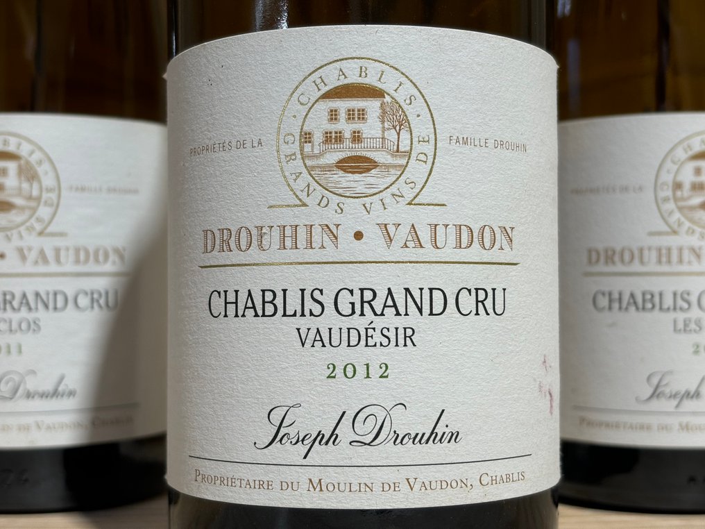 2012 Drouhin - Vaudon "Vaudesir" & 2011 x 2 "Le Clos" - Chablis Grand Cru - 3 Flaskor (0,75L) #2.1
