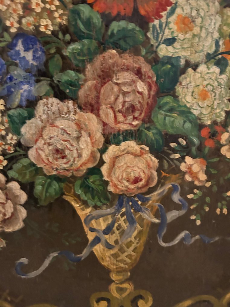 Scuola europea (XIX-XX) - Natura Morta su legno #1.0