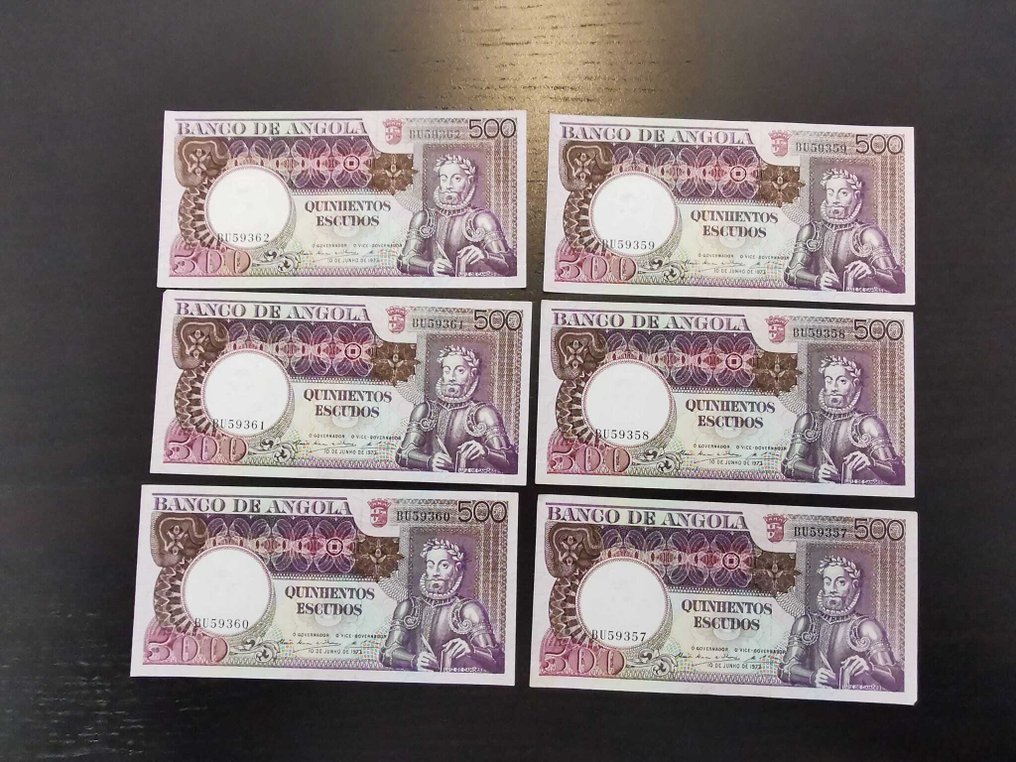 Angola. - 37 x 500 Escudos - 1973 - Pick 107  (Ingen mindstepris) #2.1