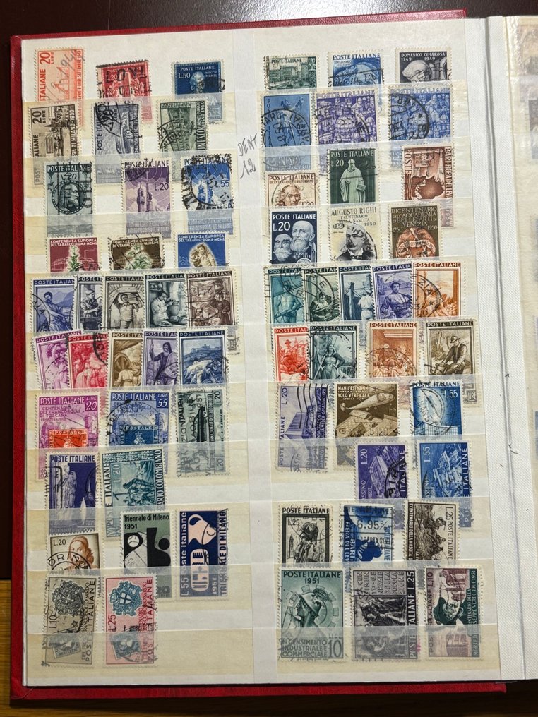 意大利共和国 1945/1979 - 精彩的二手Repubblica收藏，配有PA和espressi，展示在32页的Clipper分类器上。 #3.2