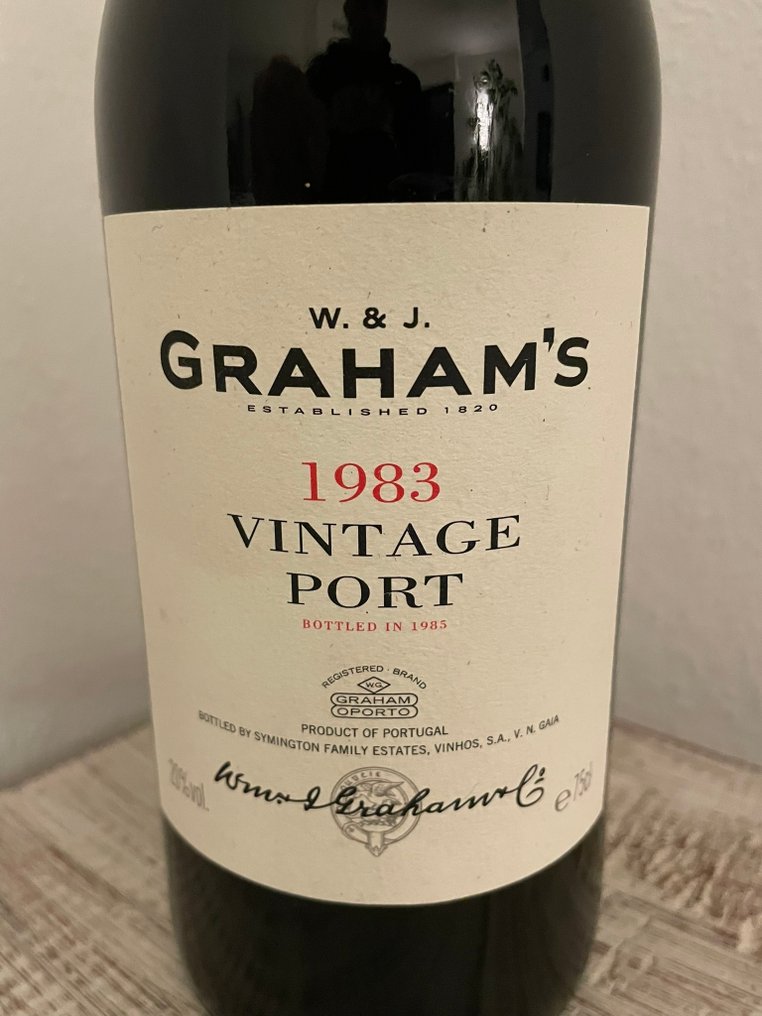 1983 Graham`s - Vintage Port - 装瓶于 1985 -  杜罗  - 1 Bottle (0.75L) #3.2