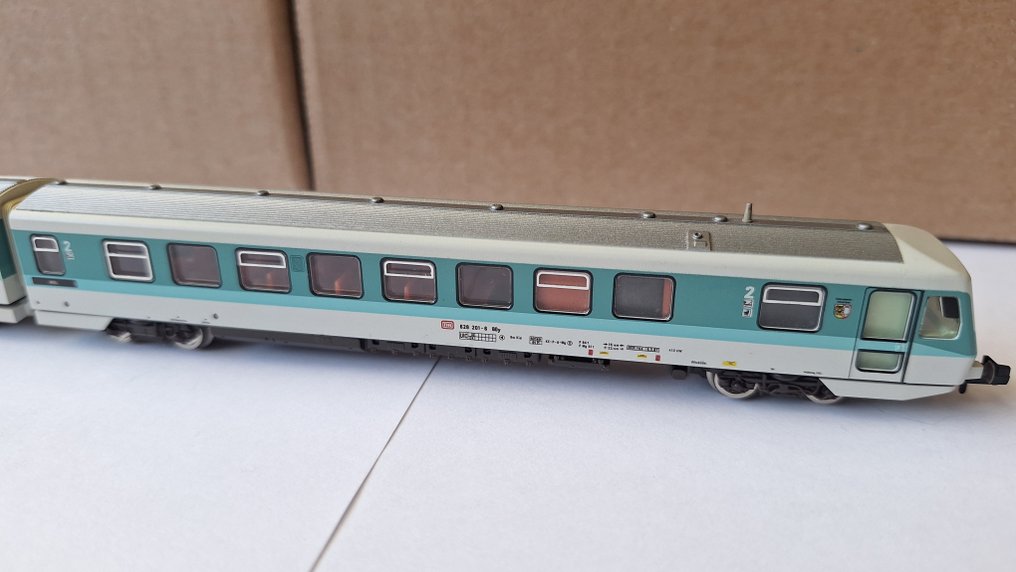 Fleischmann, Piccolo N - 7428 - 火車單元 (1) - BR 628/928 两节列车 - DB #4.3