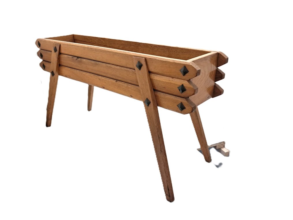 7,5 kg - Pflanztisch - Eiche - Pflanzen/Blumenbehälter 92 cm #1.0