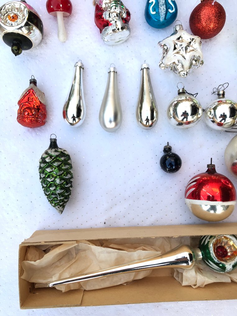 Julekuler (32) - Glass - Gamle boule-kuler #3.2