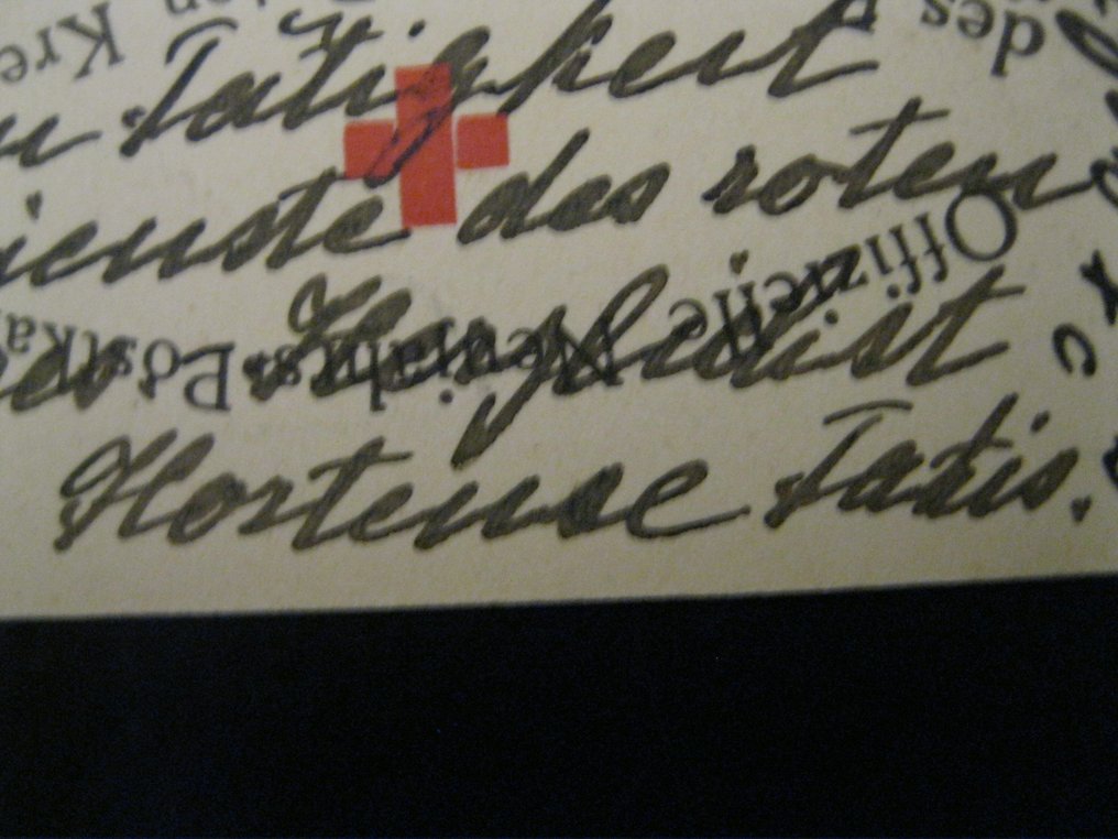 Prinzessin Hortense von Thurn und Taxis - Handschriftliche Ansichtskarte mit Unterschrift - 1915 #3.2