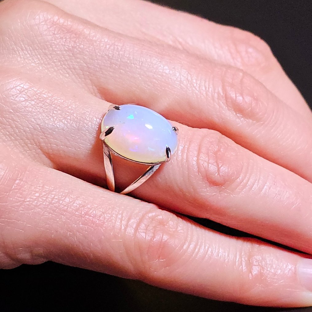 Silber - Ring - 5,3 ct, bläuliche Tönungen #4.3