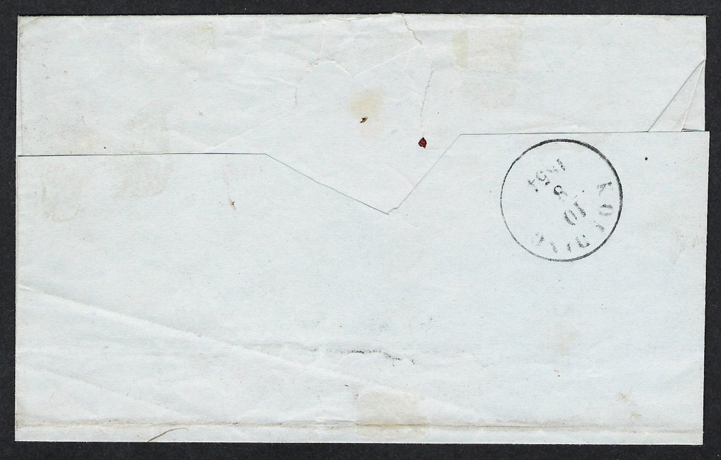 Denemarken 1851/54 - Wapenschild 4 RBS Kolding naar Viborg. - N. 1 #2.1