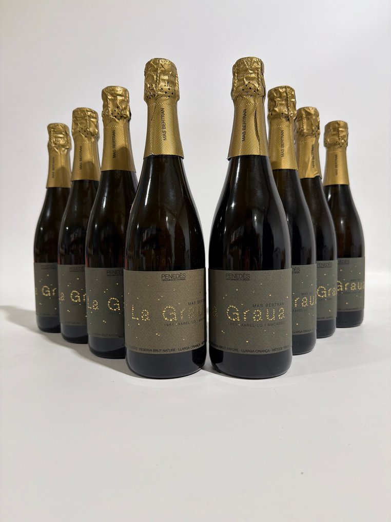 2012 Mas Bertran, La Graua - Penedes Brut Nature, Reserva - 8 Flaschen (0,75 l) #1.0
