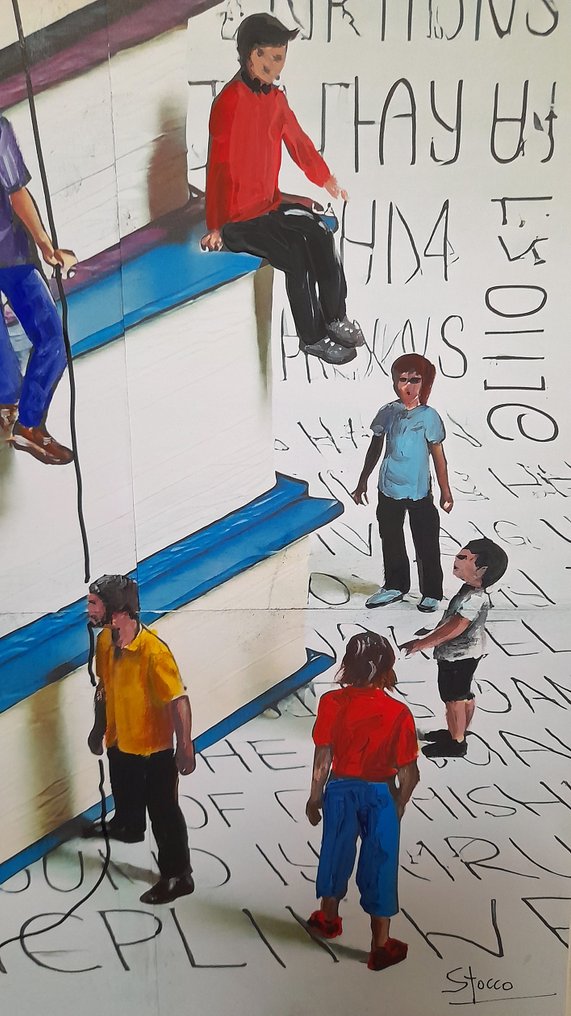 Giorgio Stocco - The climbers 91- opera unica #1.0