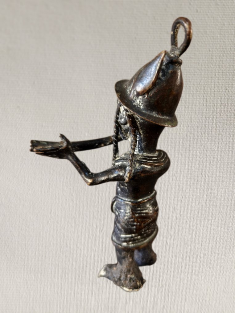 Joueur de flûte Bini - 雕刻 黄铜色 - 贝宁  (没有保留价) #2.1