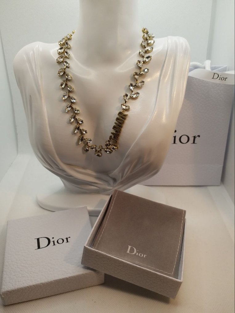 Plaqueado a ouro - Colar - Excelente Dior #3.2