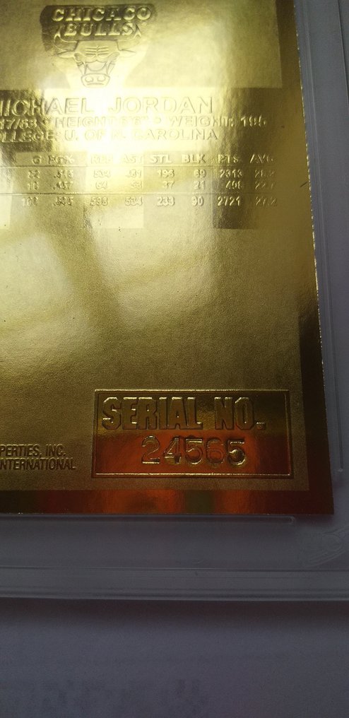 1986 Fleer 23KT Gold Michael Jordan 新秀卡 - 1 Card - 优秀（EX） #2.1