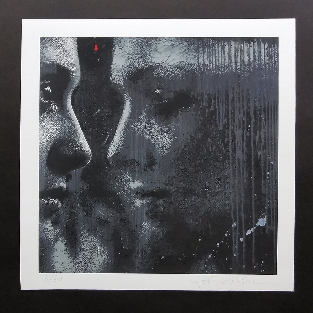 Jef Aérosol (1957) - Dusky Whispers (œuvre + disques vinyle + cd) #1.0