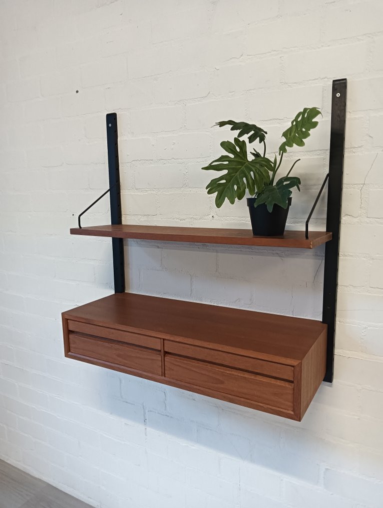 Royal System - Poul Cadovius - 壁掛式擱板單元 - 木, 金屬 #1.0