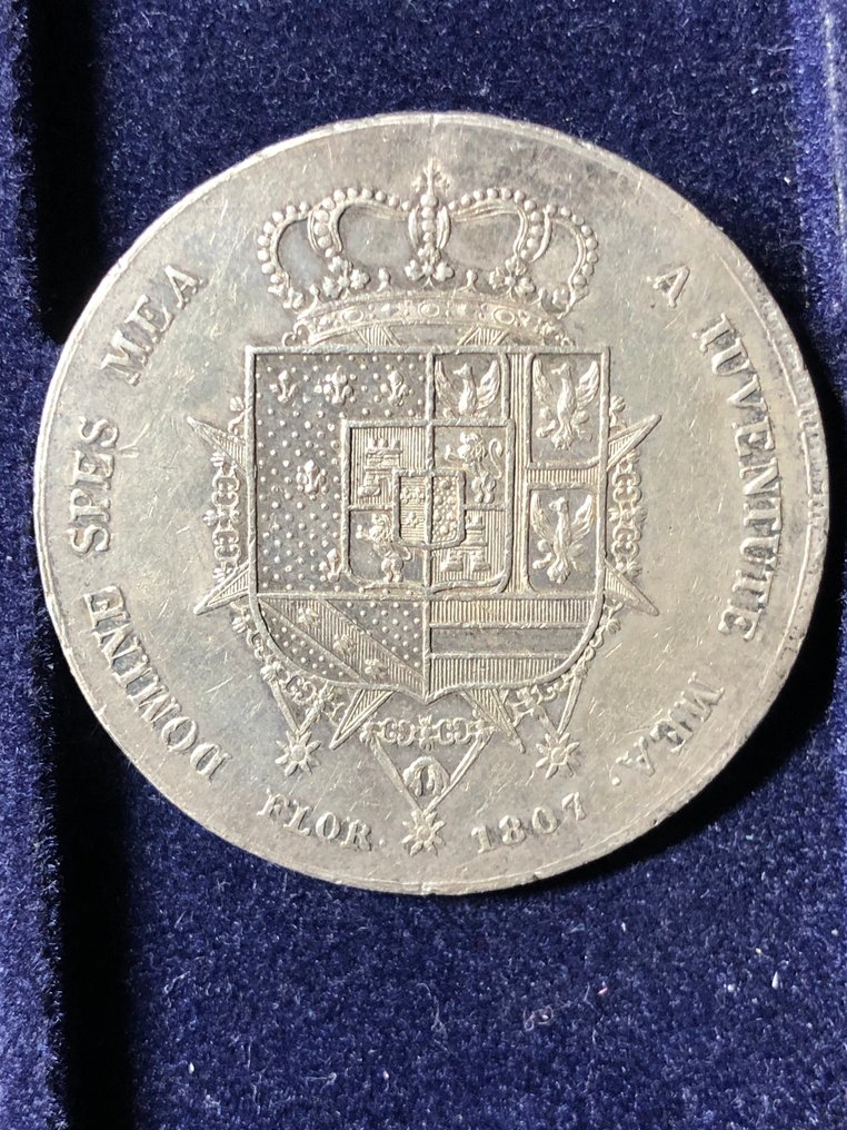 Italy, Kingdom of Etruria Carlo Ludovico di Borbone. Dena 1807 #1.0