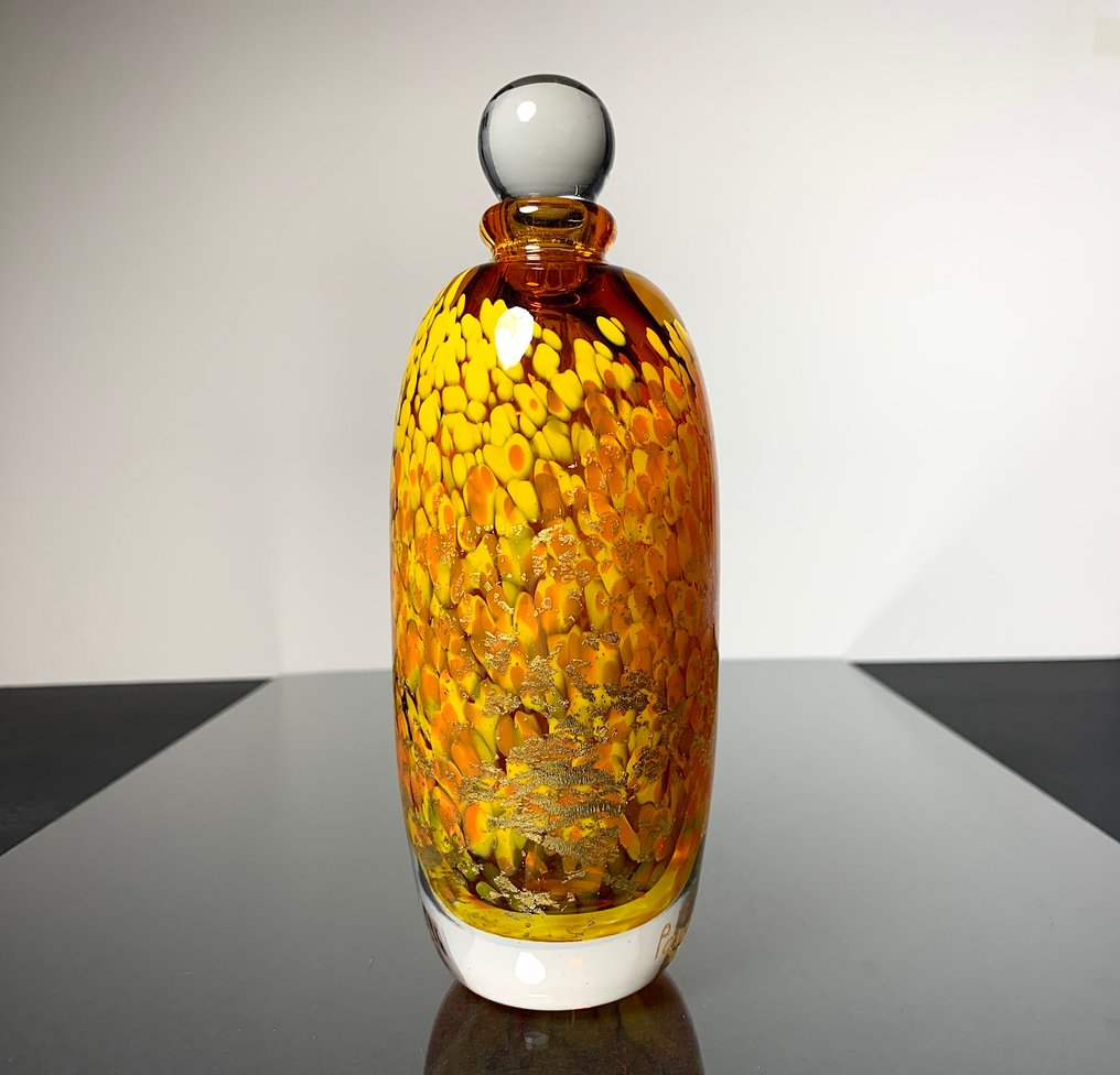 Maxence Parot - Vase - Unik flakon med opaliner og guld - Glas #3.2