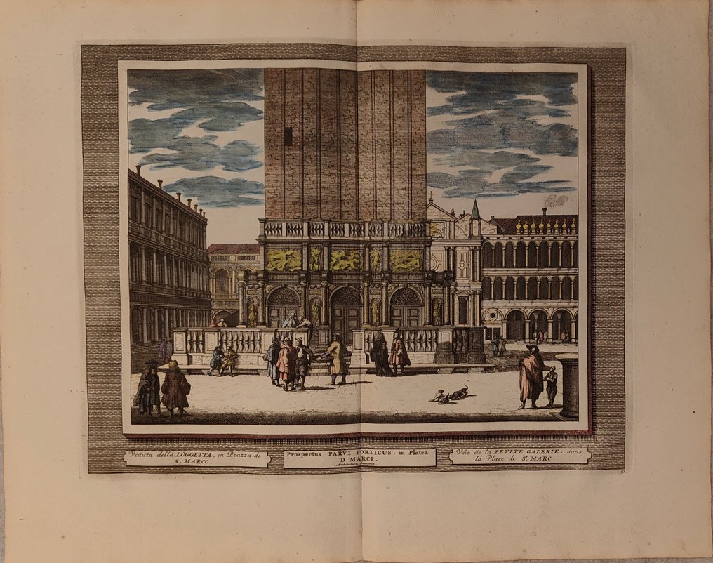 Ιταλία - Βενετία; G. Graevius / P. Van Der Aa - Veduta della Loggetta, in Piazza di S. Marco - 1721-1750 #1.0