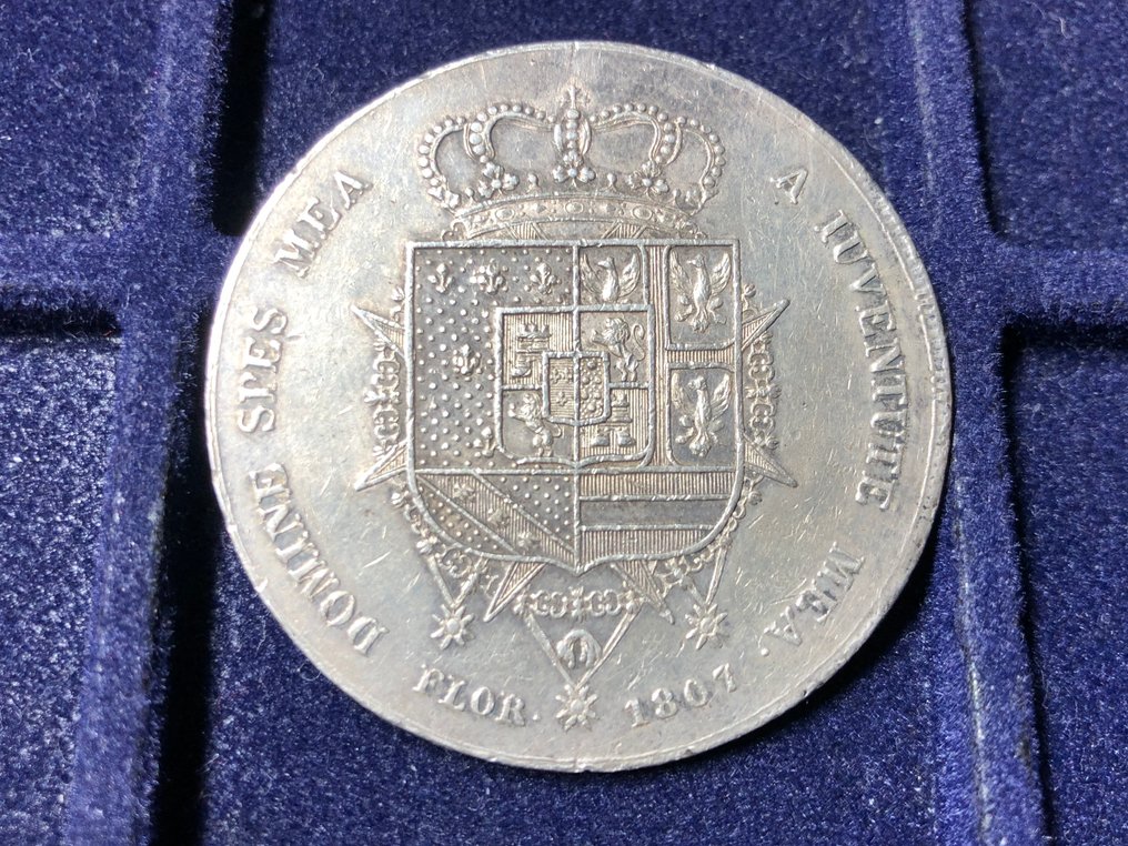 Italy, Kingdom of Etruria Carlo Ludovico di Borbone. Dena 1807 #2.1