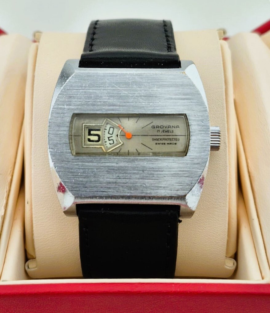 Grovana - Ingen mindstepris - Vintage Digital Jump Hour - Mænd - 1970-1979 #2.1